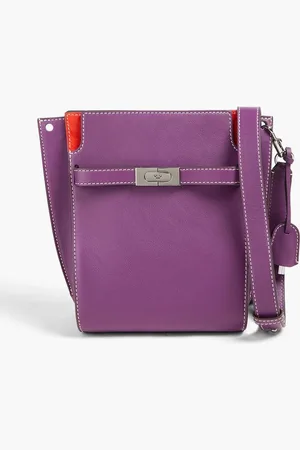 Tory Burch Lee Radziwill leather and suede bucket bag