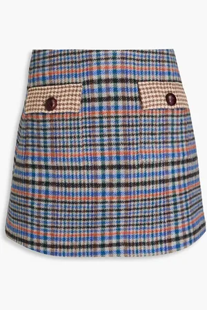 Cara Cara Iggy brushed tweed mini skirt