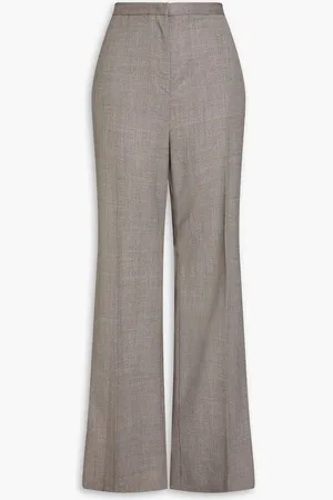 Fabiana Filippi Gingham wool flared pants - Neutral