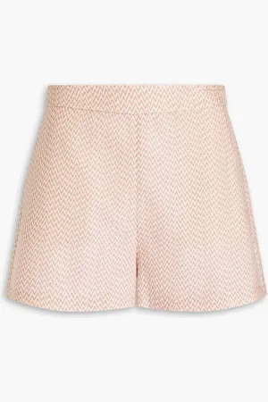 Missoni Metallic crochet-knit shorts - Metallic