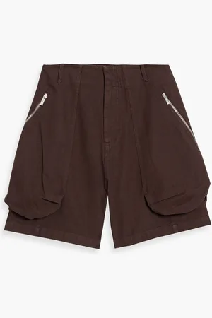 Jacquemus Croissant cotton cargo shorts - Brown