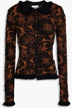 Ganni Jacquard-knit cardigan