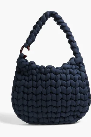 Chloé Wooden C woven shoulder bag - Blue