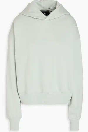 Y-3 French cotton-blend terry hoodie - Gray