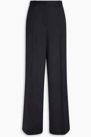 VERSACE Wool-twill wide-leg pants