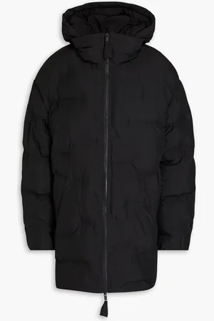 Ganni Quilted shell hooded coat