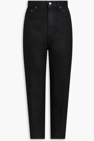 Totême Coated high-rise tapered jeans