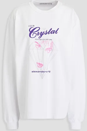Alexander Wang Printed cotton-jersey top