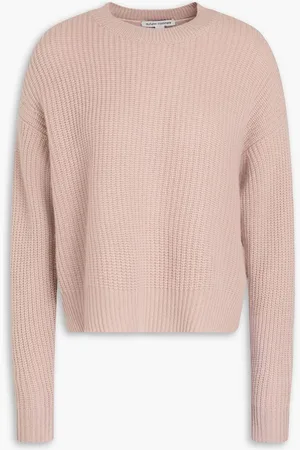 AUTUMN CASHMERE Ribbed cashmere sweater - Pink