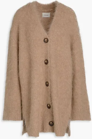 Holzweiler Brushed alpaca-blend cardigan - Neutral