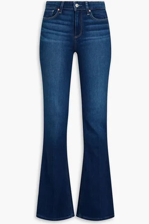 Paige Laurel Canyon high-rise bootcut jeans - Blue