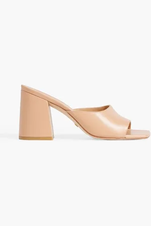 Stuart Weitzman Tia leather mules - Neutral