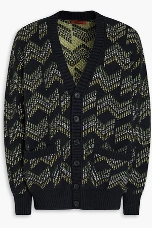 Missoni Jacquard-knit cotton-blend cardigan