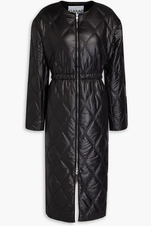 Ganni Quilted shell coat