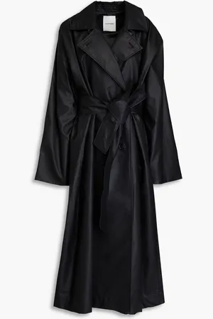 LE 17 SEPTEMBRE Belted coated-cotton trench coat