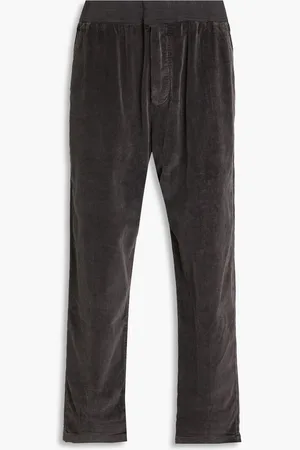 James Perse Stretch-cotton corduroy chinos - Gray
