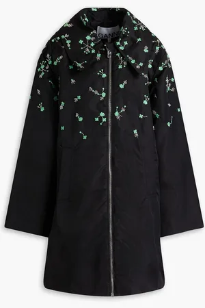 Ganni Embellished shell coat
