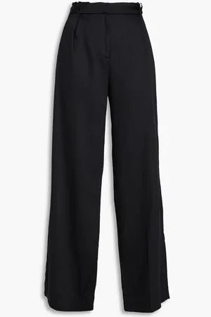 MOTHER OF PEARL Pleated TENCEL™ Lyocell-twill wide-leg pants
