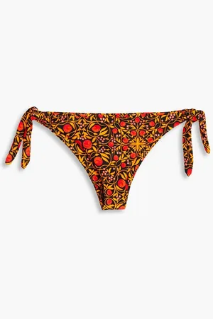 Rebecca Vallance Printed low-rise bikini briefs