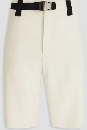 Jacquemus Meio belted twill shorts - White