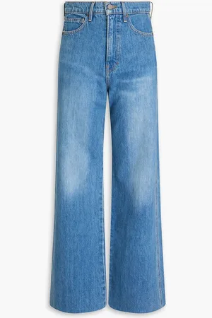 VERONICA BEARD Taylor high-rise wide-leg jeans - Blue