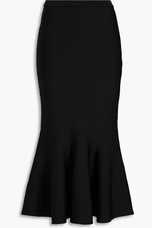 Safiyaa Kimberly knitted midi skirt