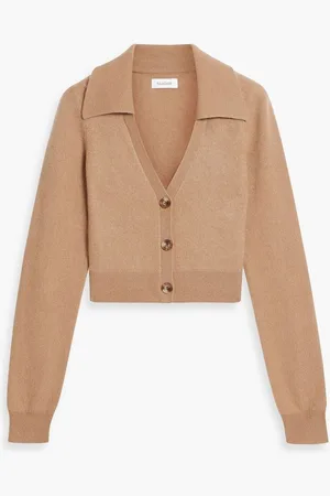 NAADAM Cropped cashmere cardigan - Brown