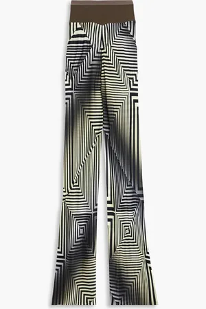 Rick Owens Printed cupro-voile flared pants