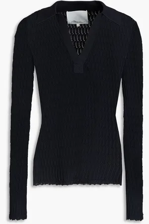 3.1 Phillip Lim Knitted polo sweater - Blue