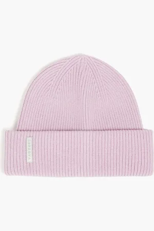Cordova Ribbed merino wool-blend beanie - Pink