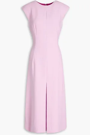 Dolce & Gabbana Wool-crepe midi dress - Pink