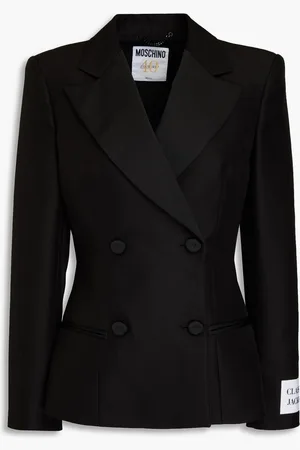 Moschino Double-breasted crepe blazer