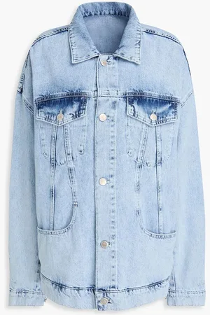 Holzweiler Embroidered denim jacket - Blue