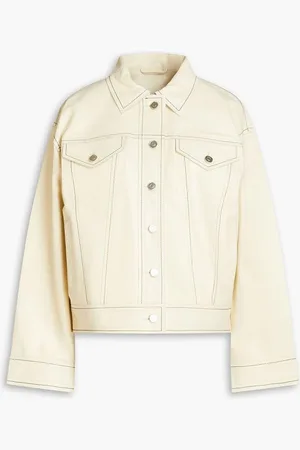 Stand Studio Jean leather jacket - White