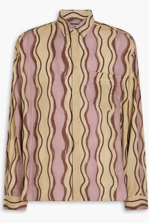 Jacquemus Simon printed woven shirt - Neutral