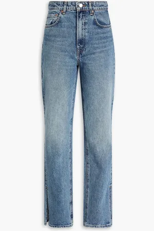 GRLFRND Harlow high-rise slim bootcut jeans - Blue