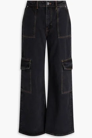 Ganni High-rise cargo jeans