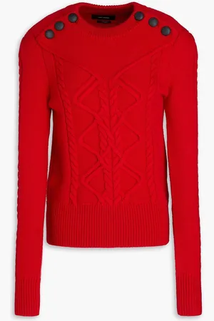Isabel Marant Dustin cable-knit wool-blend sweater