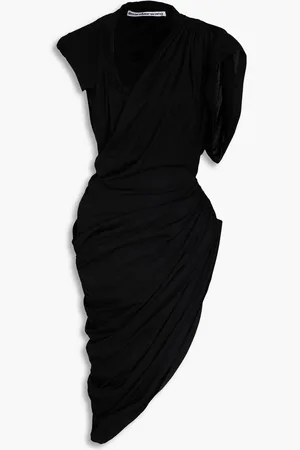 Alexander Wang Asymmetric draped cotton-jersey dress