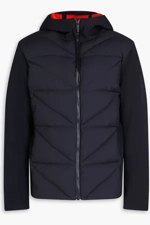 Fusalp Robson II quilted shell and scuba hooded down jacket - Blue