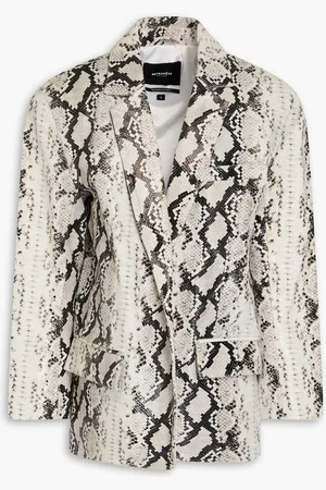 Retrofete Chloe snake-effect leather blazer
