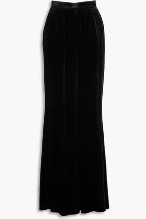 Alberta Ferretti Velvet wide-leg pants