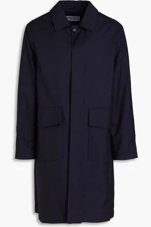 OFFICINE GENERALE Wool-blend coat - Blue