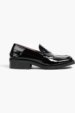 Ganni Patent-leather loafers