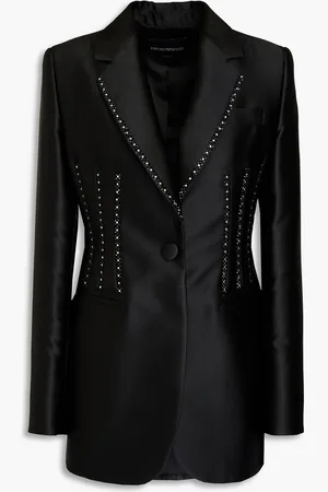 Emporio Armani Embellished satin blazer