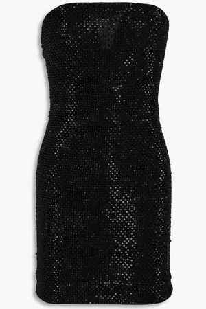ALICE+OLIVIA Alice Olivia - Strapless bead-embellished jersey mini dress