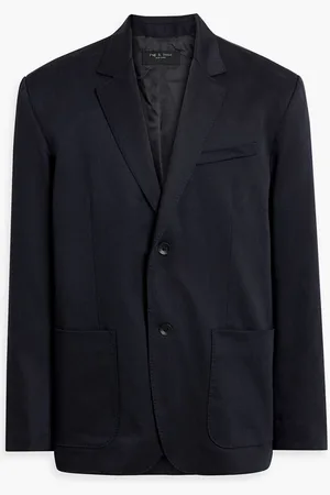 RAG&BONE Wool-blend twill blazer - Blue