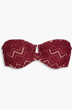 ZIMMERMANN Pointelle-knit bandeau bikini top
