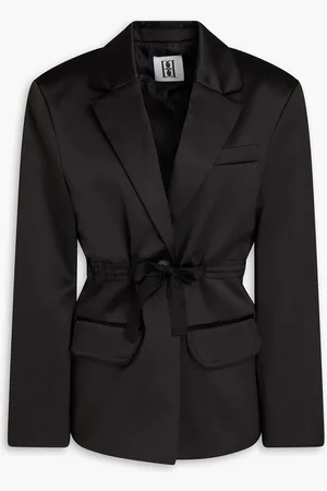 By Malene Birger Biento duchesse-satin blazer