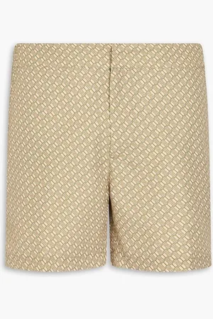Frescobol Carioca Angra mid-length printed swim shorts - Green